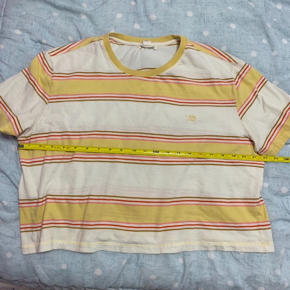 Billabong Striped Cropped Tee - Picture 6 of 8